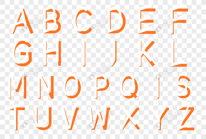 สร้างสรรค์ตัวอักษรภาษาอังกฤษพับตัวอักษร Png สำหรับการดาวน์โหลดฟรี - Lovepik