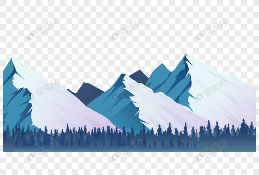 Aesthetic Snow Mountain In Winter Png Images Picture Free Download Lovepik