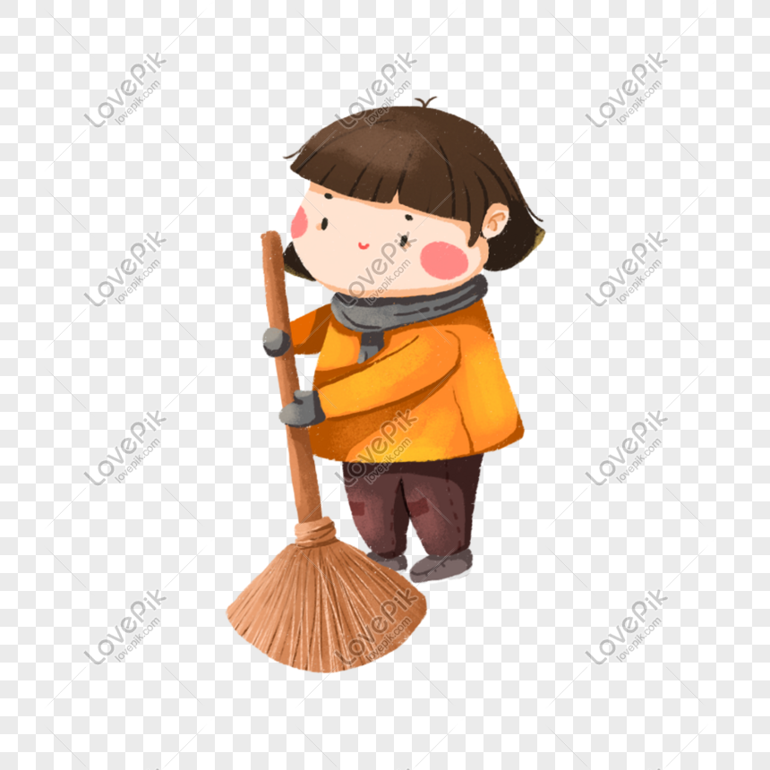 Boys Sweeping The Floor Png Image Picture Free Download