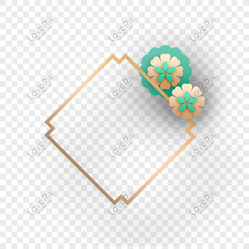 Golden Flower Frame Png Image Picture Free Download Lovepik Com