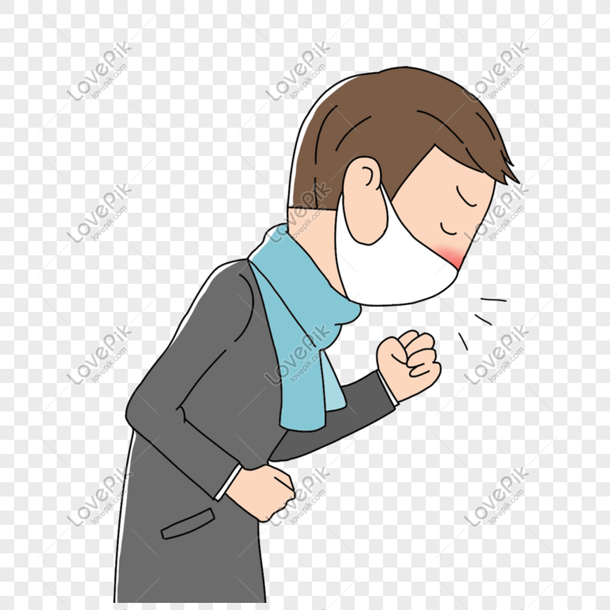 Download A man coughing with a mask png image_picture free download ...