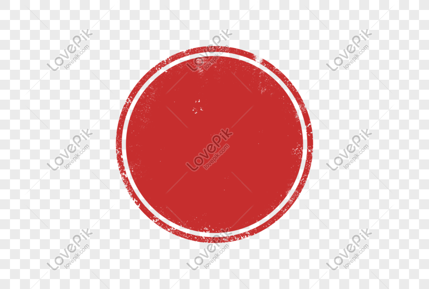 Gratis grunge round red seal Stock Photo by ©Aquir014b 34370825