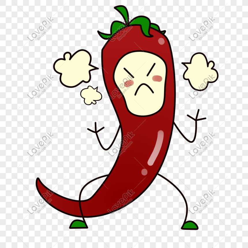 Cartoon Hand Painted Chili Pepper Png Image Picture Free Download