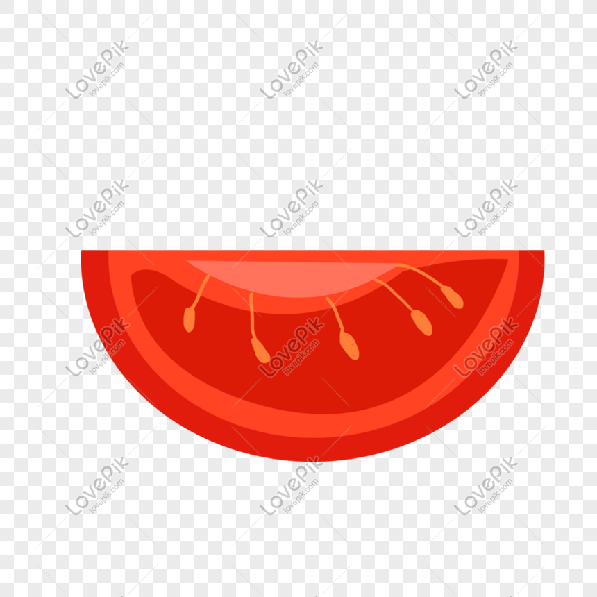 food cartoon hand painted half slice tomatoes png image picture free download 401009021 lovepik com food cartoon hand painted half slice