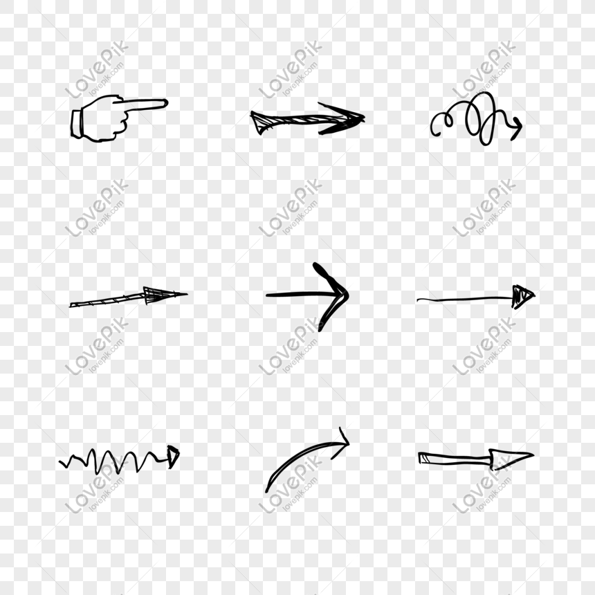 Hand Drawn Arrow PNG Hd Transparent Image And Clipart Image For Free ...