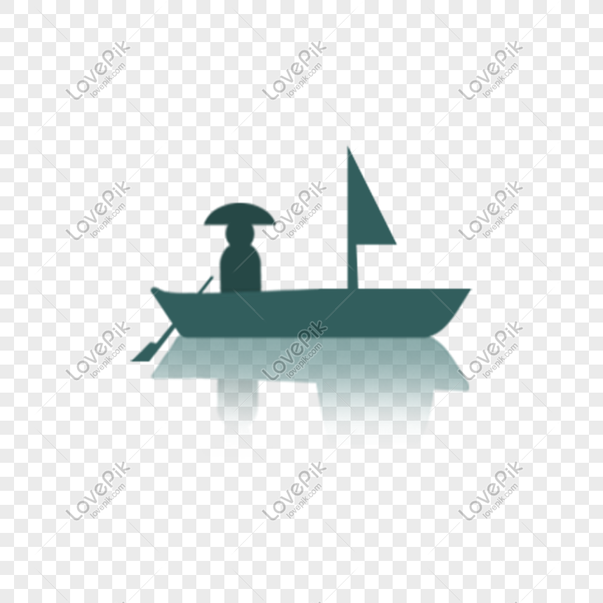 Постер в стиле цифровая графика Голландские дома и лодки, Голландия, Нидерланды, эскиз