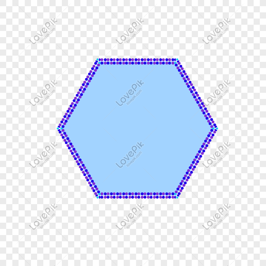 Hexagonal Border, Texture, Plant, Blue Hexagon PNG Image Free ...