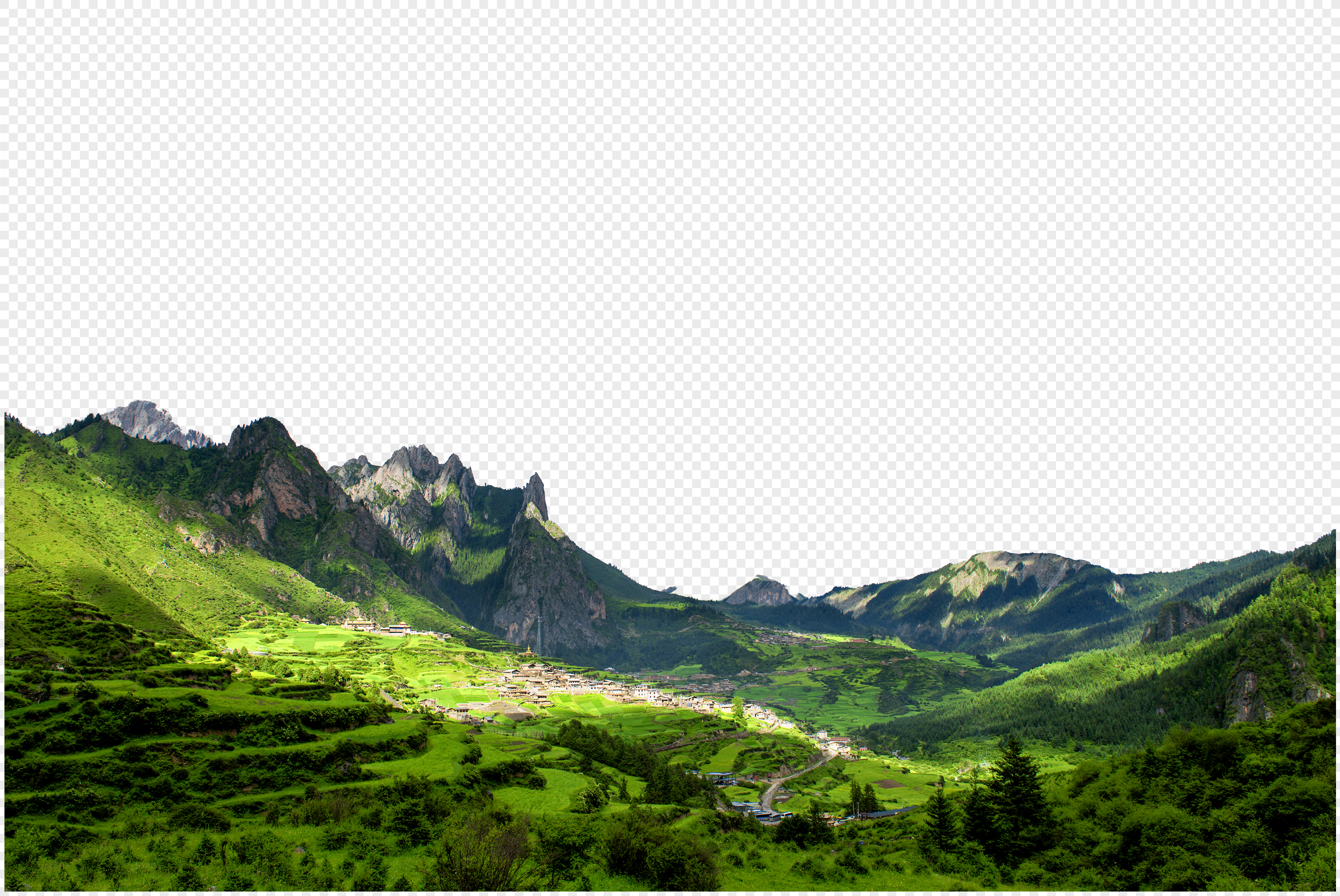 Distant Landscape PNG Image & PSD File Free Download - Lovepik | 401036703