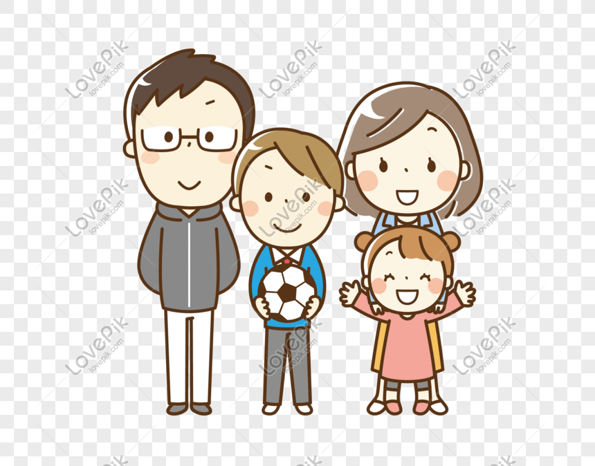 ภาพการ์ตูน ครอบครัวตัวการ์ตูน Png สำหรับการดาวน์โหลดฟรี - Lovepik