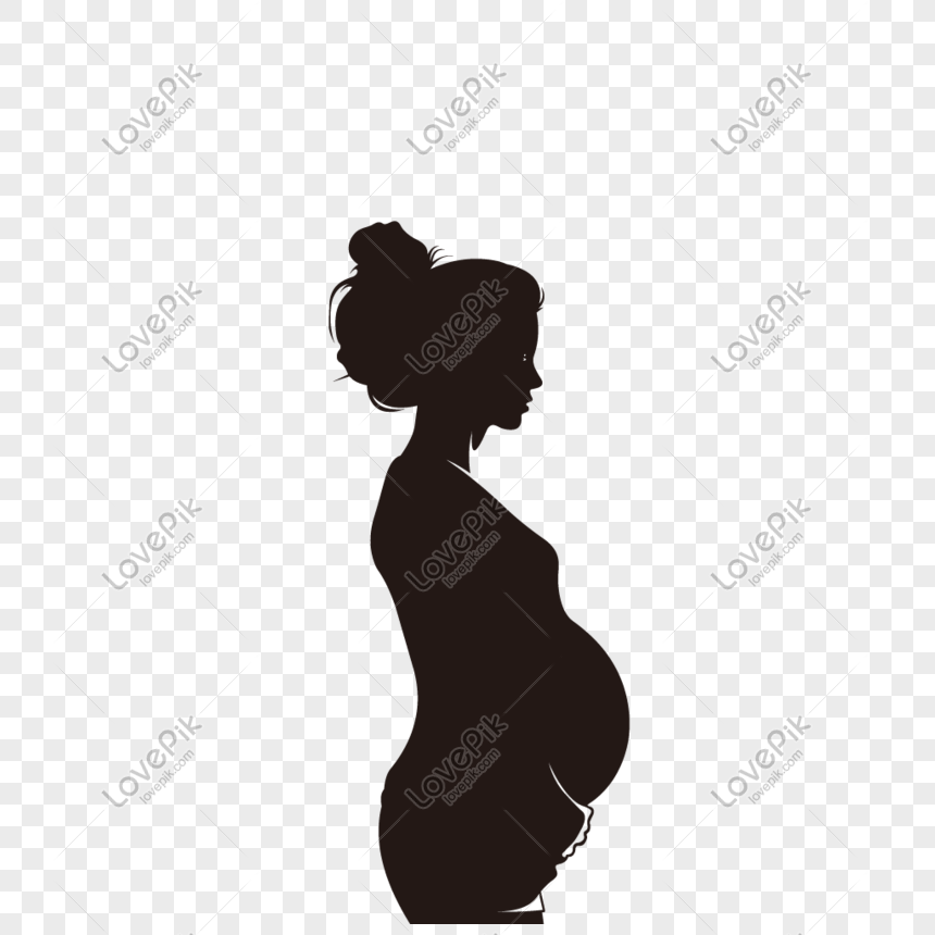 Dibujado A Mano Elementos De Silueta De Mujer Embarazada PNG Imágenes  Gratis - Lovepik