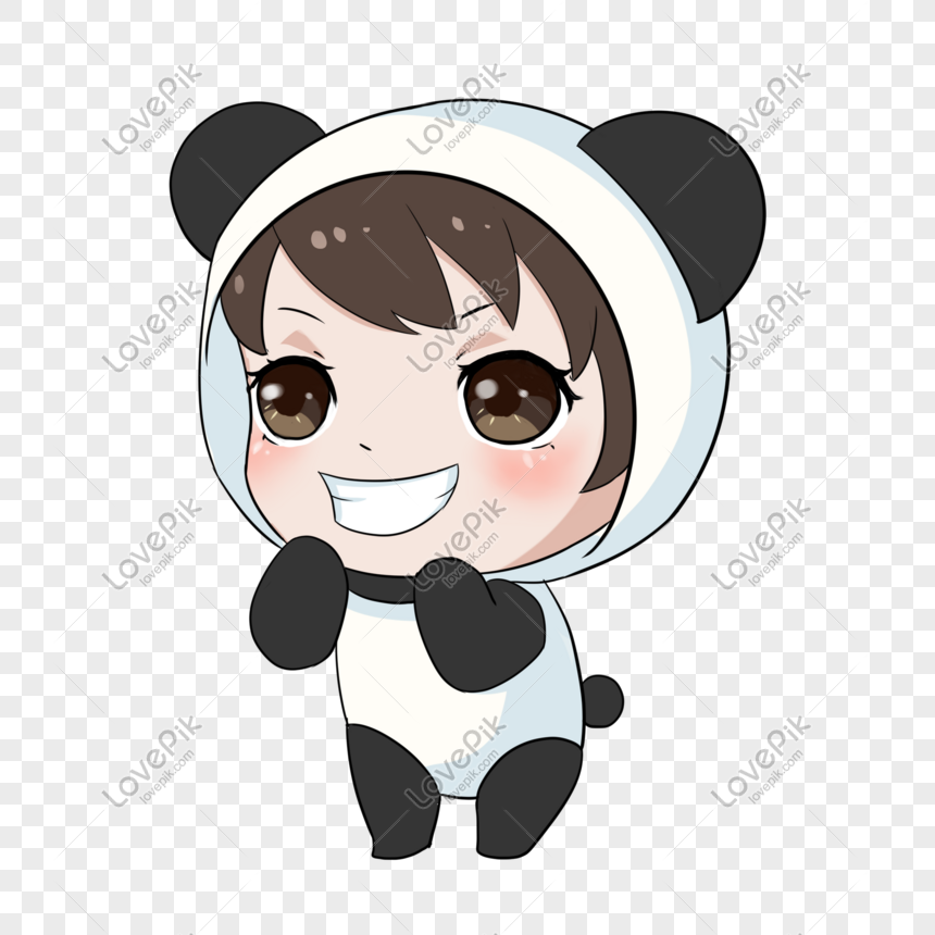 Dễ thương gấu Chibi Cute, avatar Anime gấu trúc - Pepsilan
