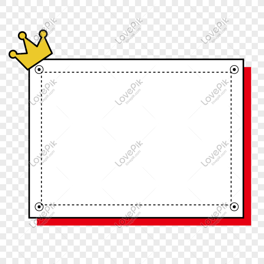 Vector Red Border PNG White Transparent And Clipart Image For Free ...