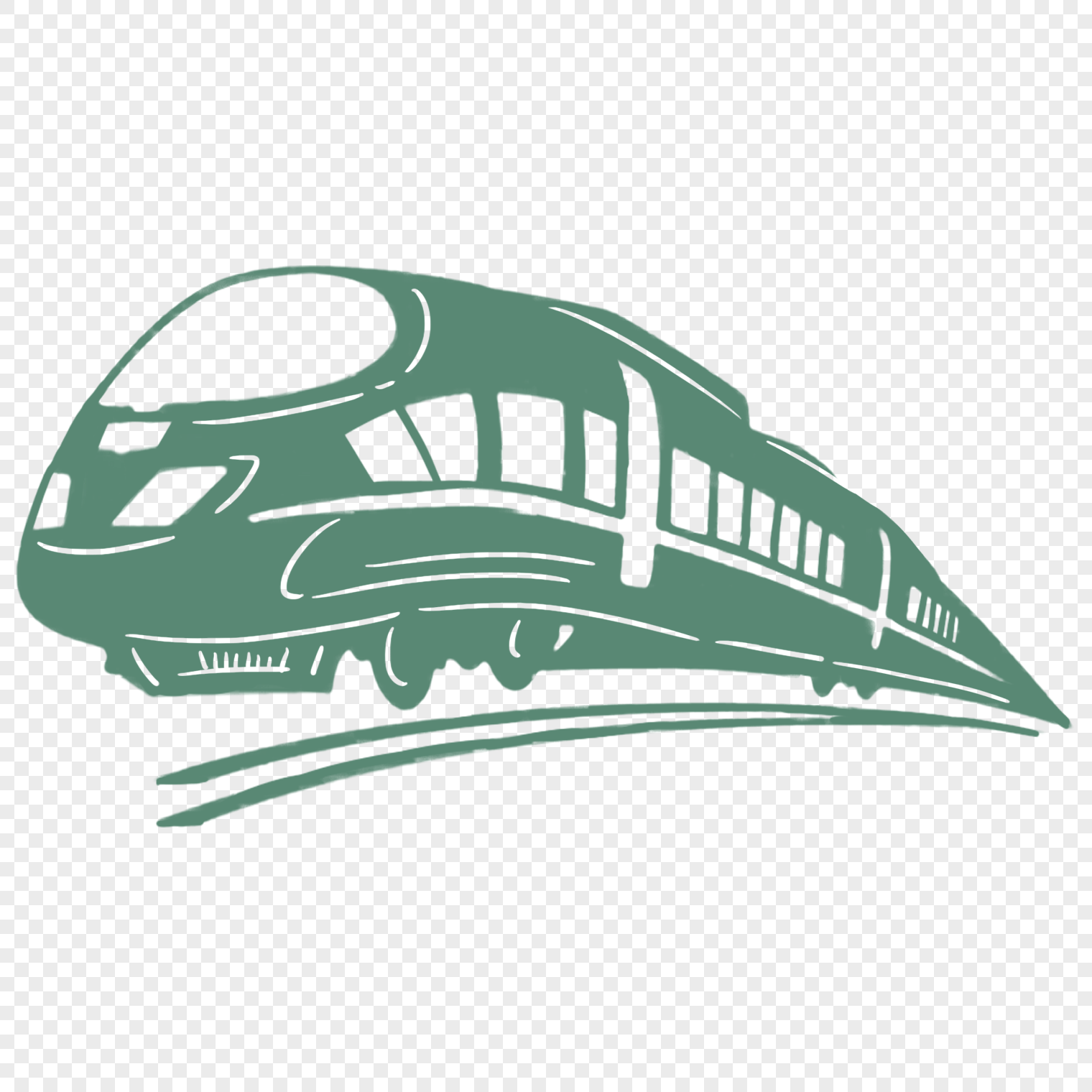 Dark green train silhouette png image_picture free download 401058054 ...