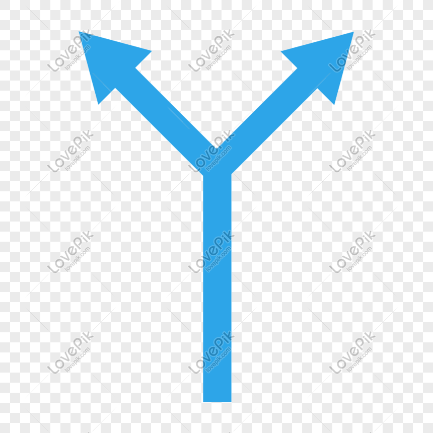 Steering Bifurcation Arrow Arrow Loop Steering Png Transparent Image