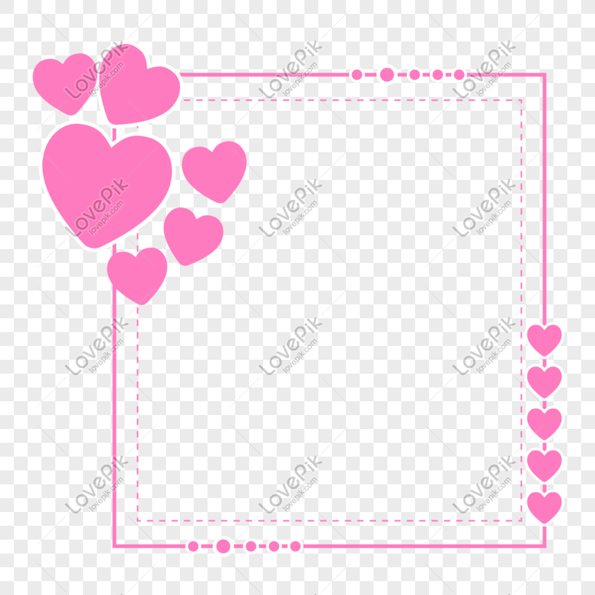 Pink Love Border PNG Image & PSD File Free Download - Lovepik | 401068853