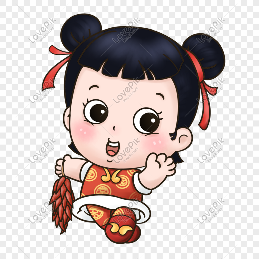 Cartoon Sichuan Spicy Girl PNG Transparent Image And Clipart Image For ...
