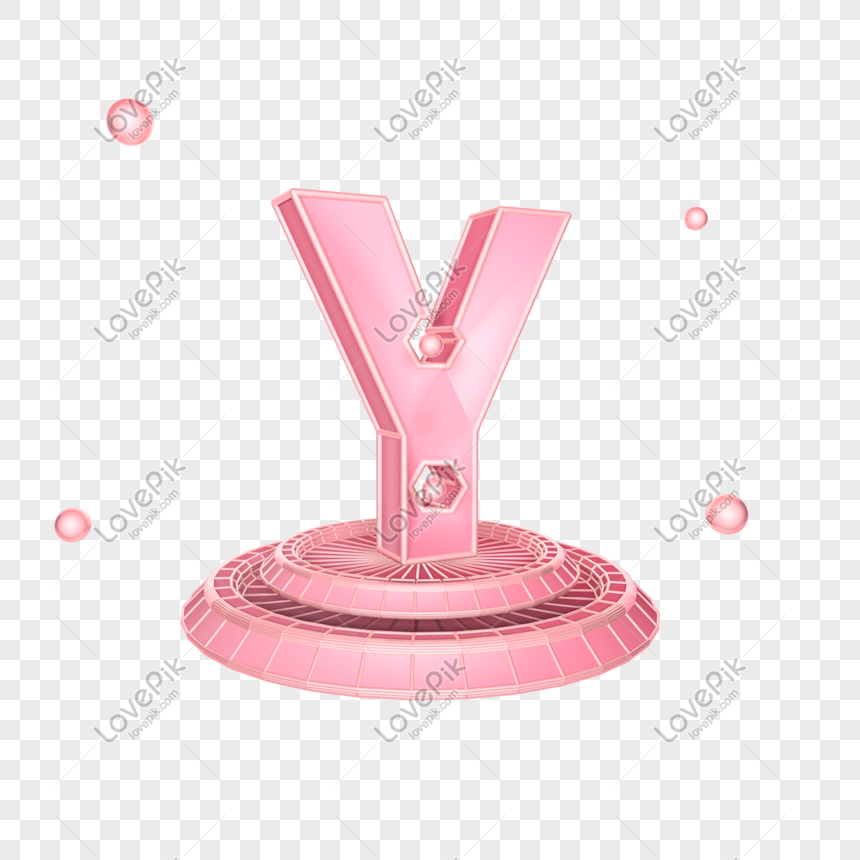 letter y pink