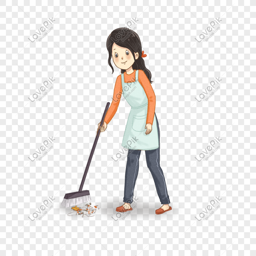 Hãy cùng chúng tôi đến với hình ảnh của một người phụ nữ quét dọn sạch sẽ, gom góp đủ loại rác thải để giúp cho môi trường xung quanh chúng ta được sạch đẹp hơn.