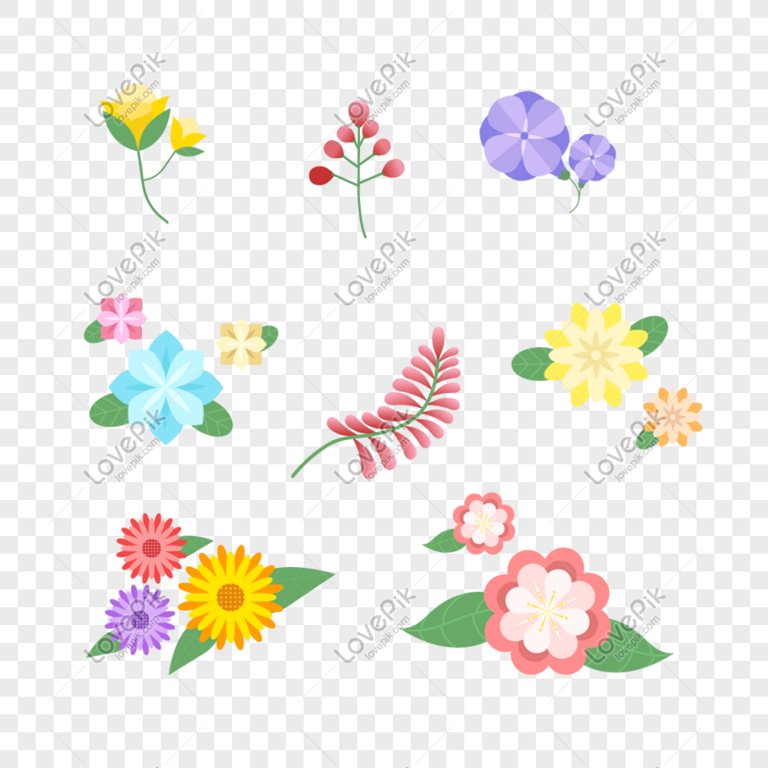 Vector Cute Little Fresh Flowers Png Image Picture Free Download 401082212 Lovepik Com