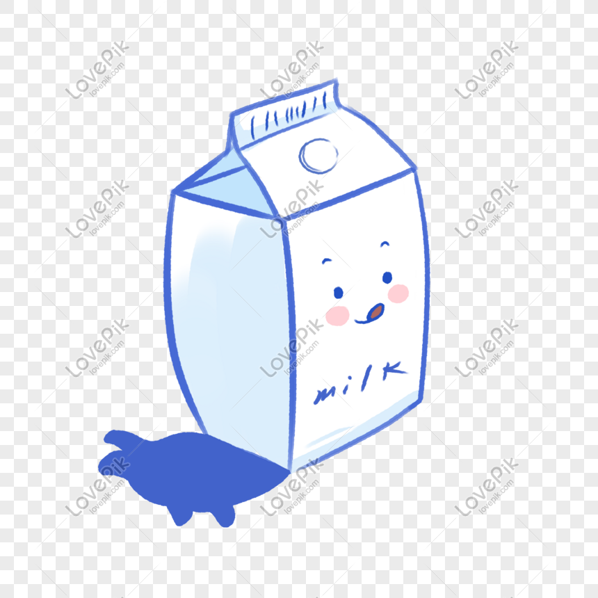 Cute Cartoon Milk Carton PNG White Transparent And Clipart Image For Free  Download - Lovepik | 401086382