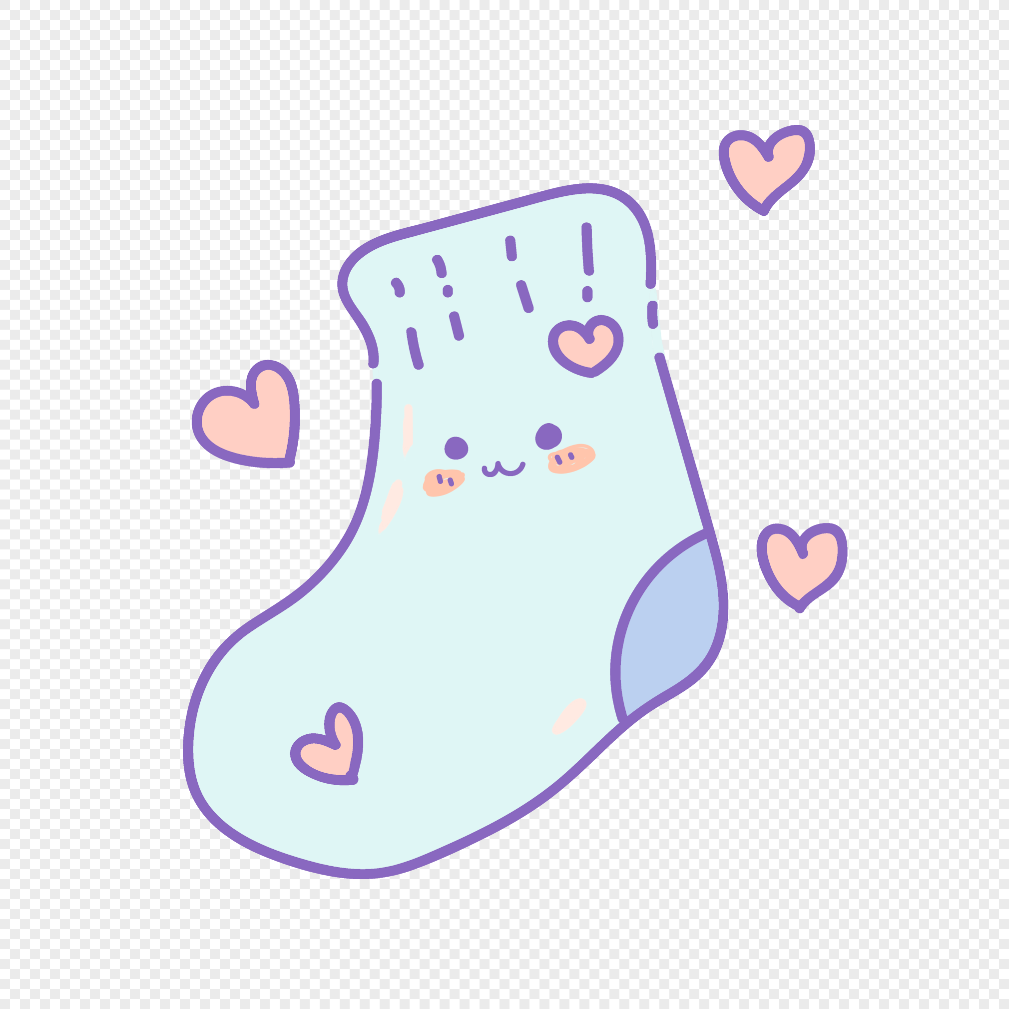 Нарисованные носки милые