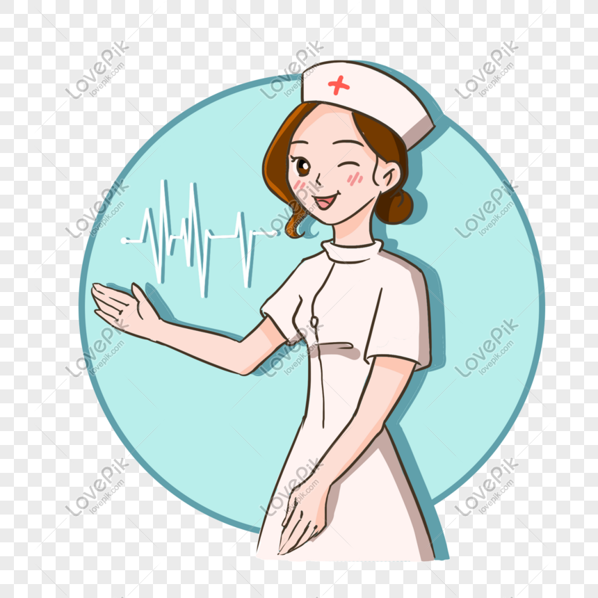 Imagem De Desenhos Animados De Enfermeira Mão Desenhada PNG