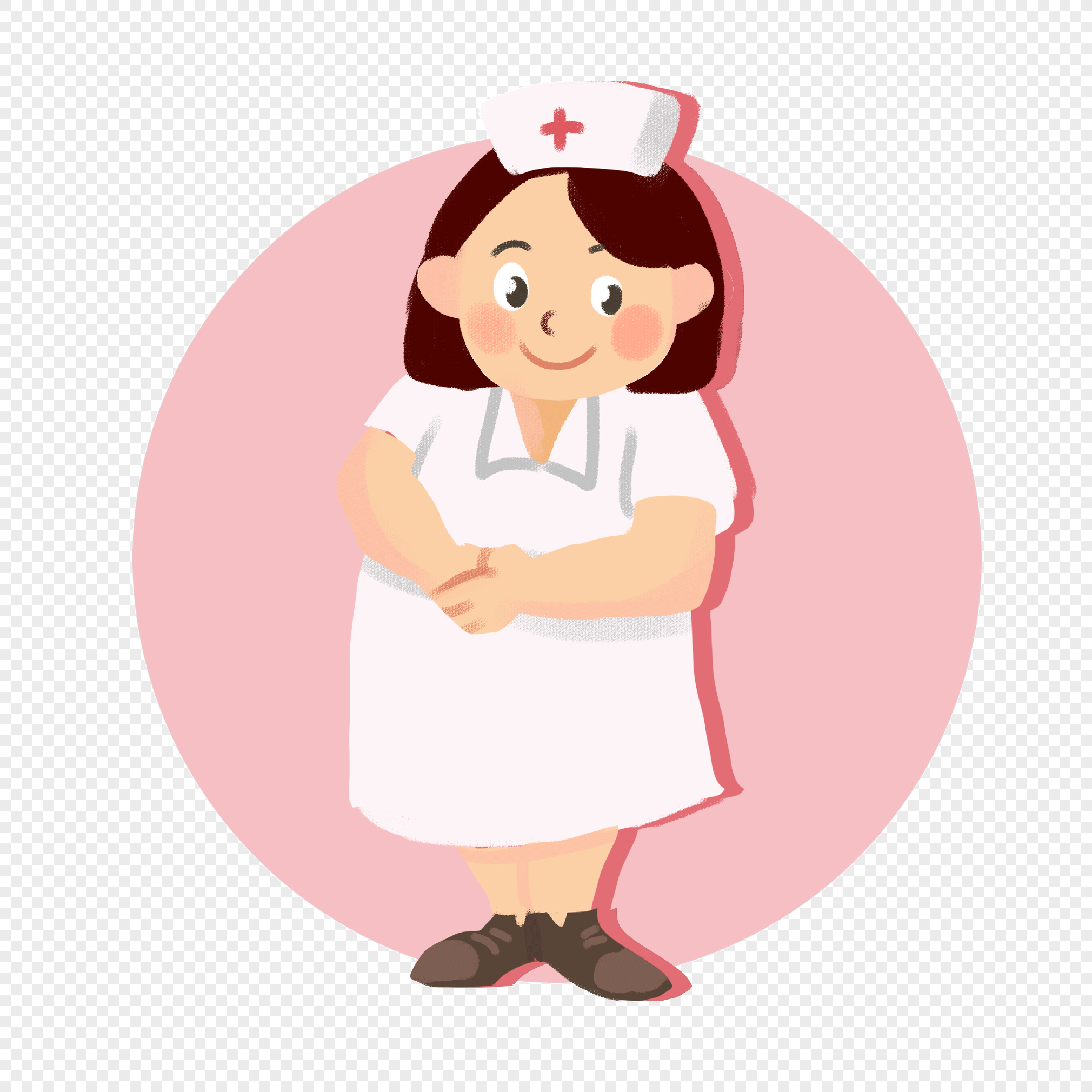 Веселая толстая медсестра