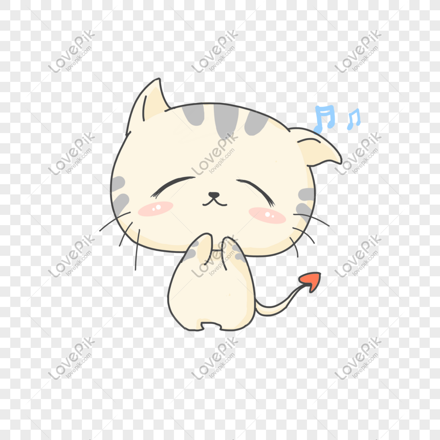 Cute Cat Sells Emotional Pack PNG Free Download And Clipart Image ...