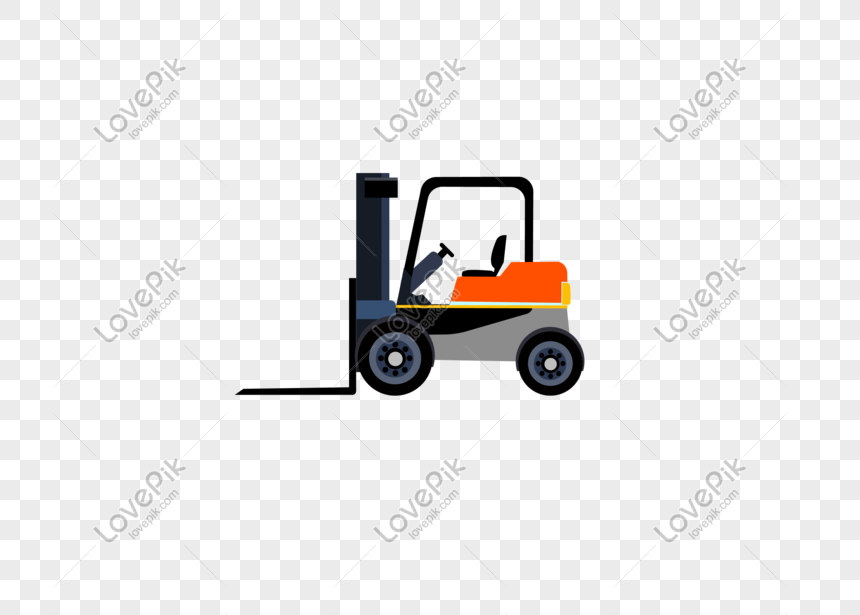 Vector Map Material Of Cartoon Toy Forklift Truck Png Image Psd File Free Download Lovepik 401095122