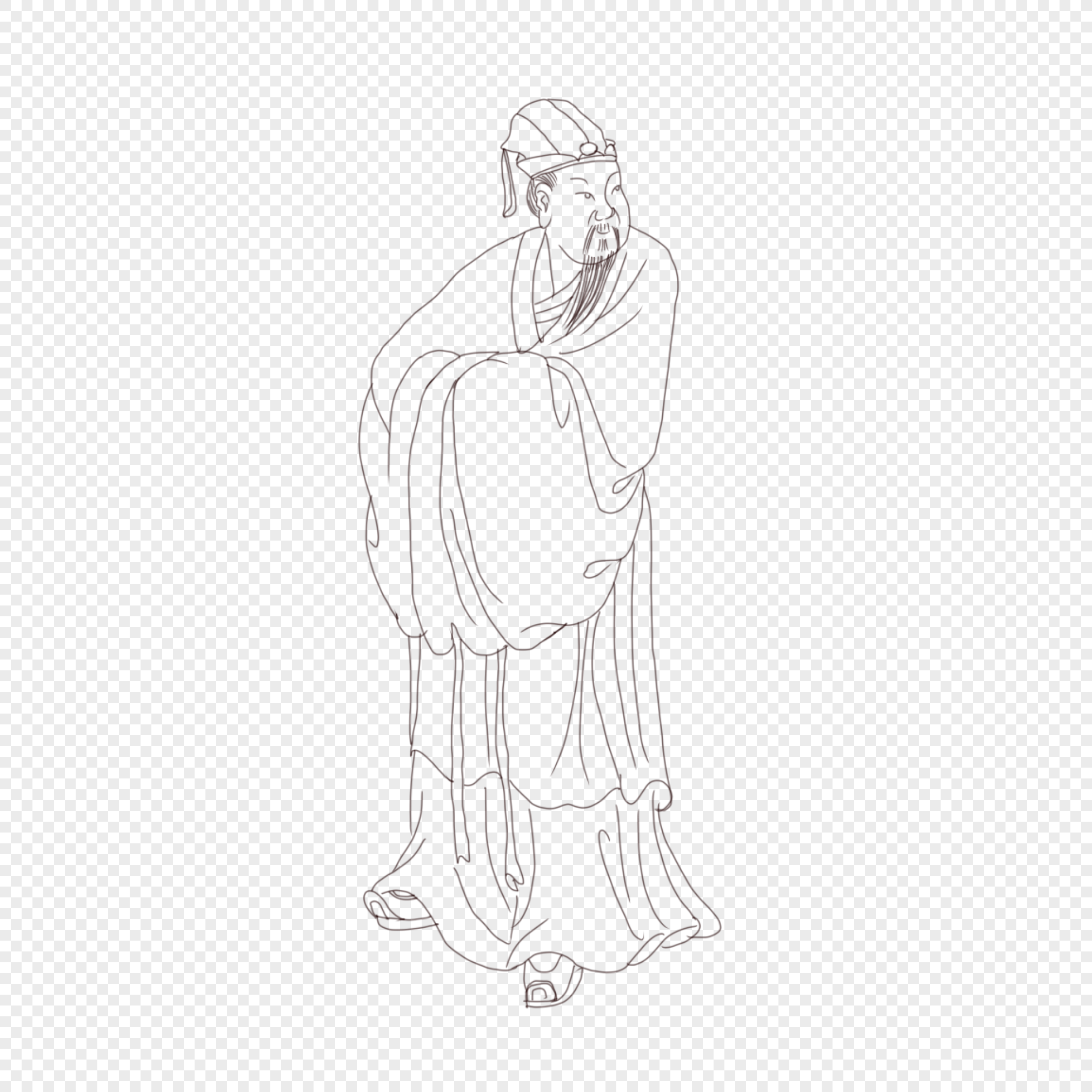 ancient-character-line-drawing-free-png-and-clipart-image-for-free