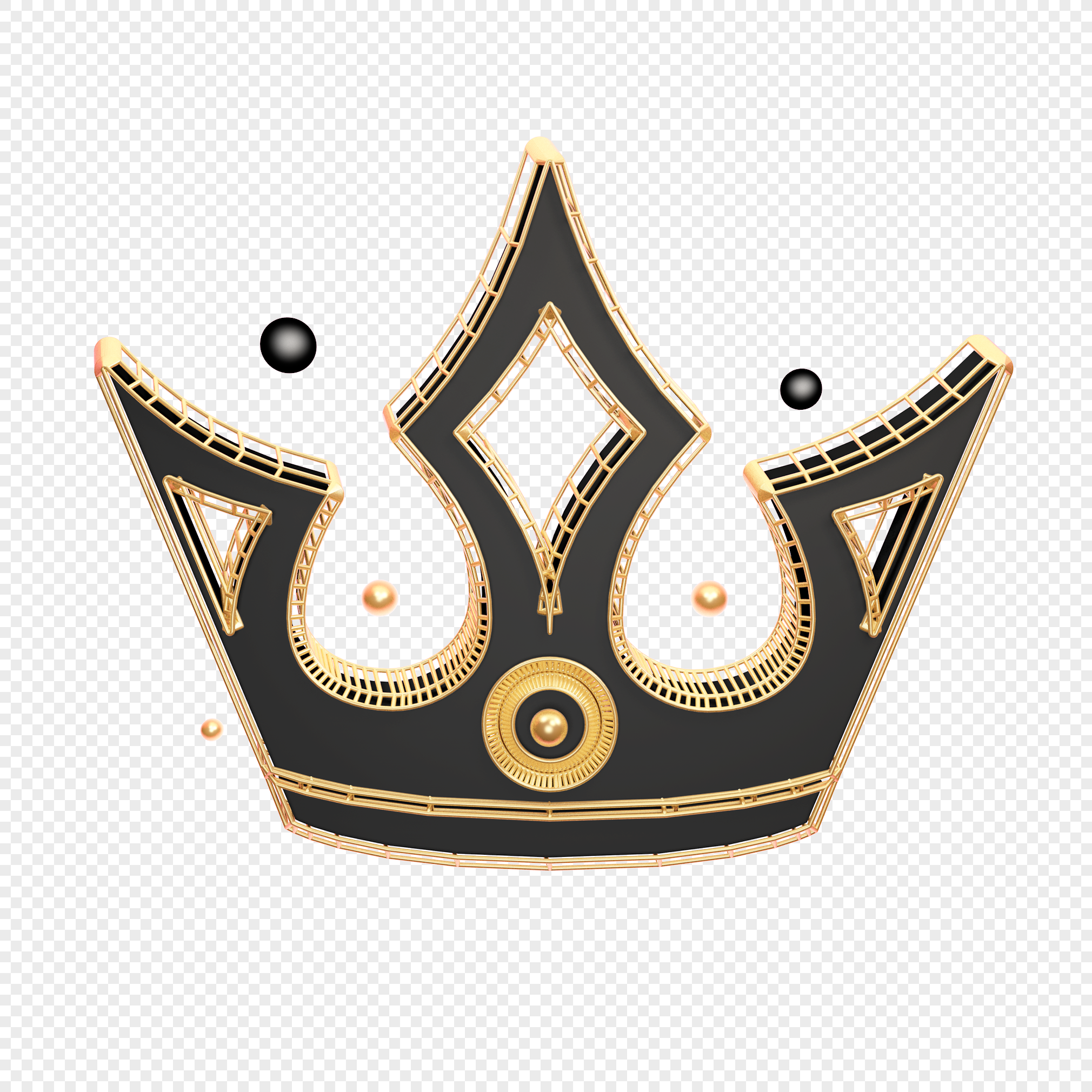 Free Png Crown Png - King Crown Vector Black, Transparent Png , Transparent  Png Image - PNGitem