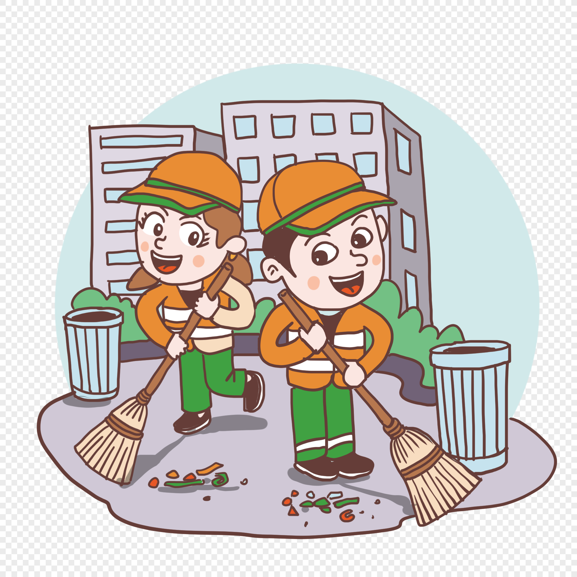 Environmental sanitation worker png image_picture free download ...