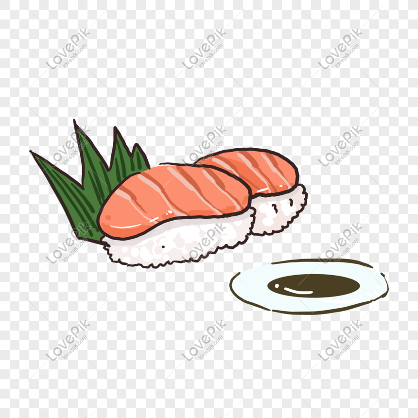 Hình ảnh Sushi Cá Hồi ẩm Thực Nhật Bản Dễ Thương PNG Miễn Phí Tải Về -  Lovepik