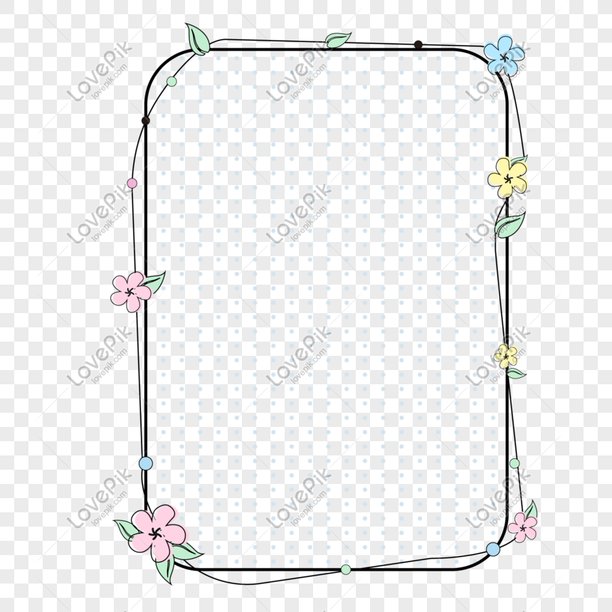 Flower square border png image_picture free download 401107895_lovepik.com