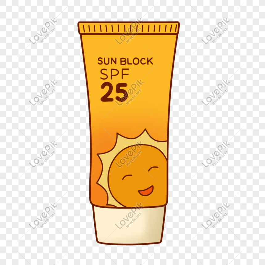 Cartoon Hand Painted Sunscreen Png Image Psd File Free Download Lovepik 401108743