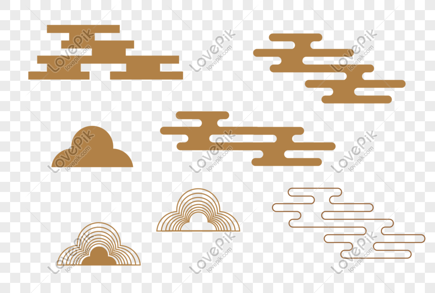 中國古典雲紋金色素材png圖案素材免費下載 尺寸3543 2362px 圖形id Lovepik