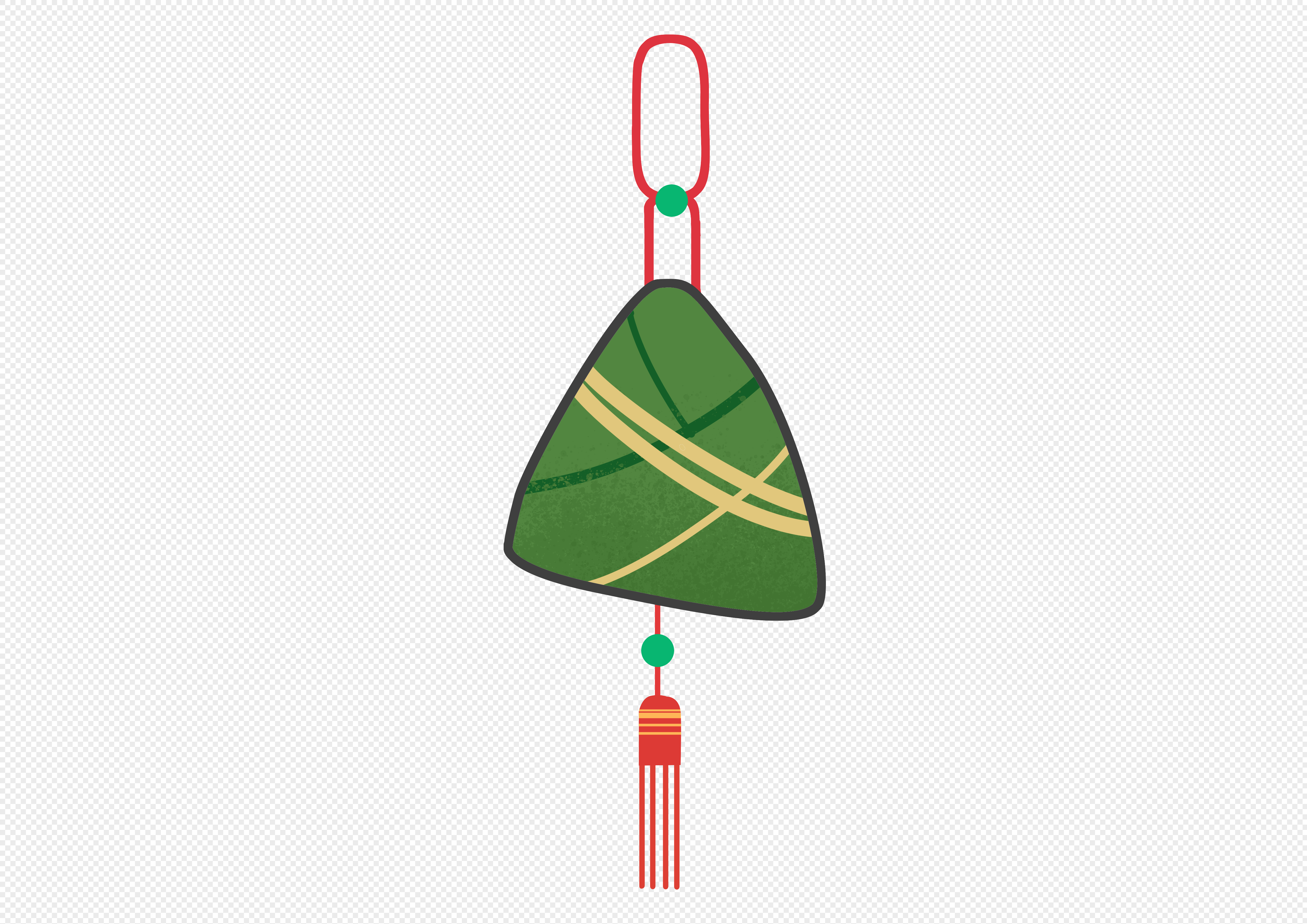 hand painted cartoon simple dragon boat festival zongzi hanging , Hand-painted,  cartoon,  simple png image free download