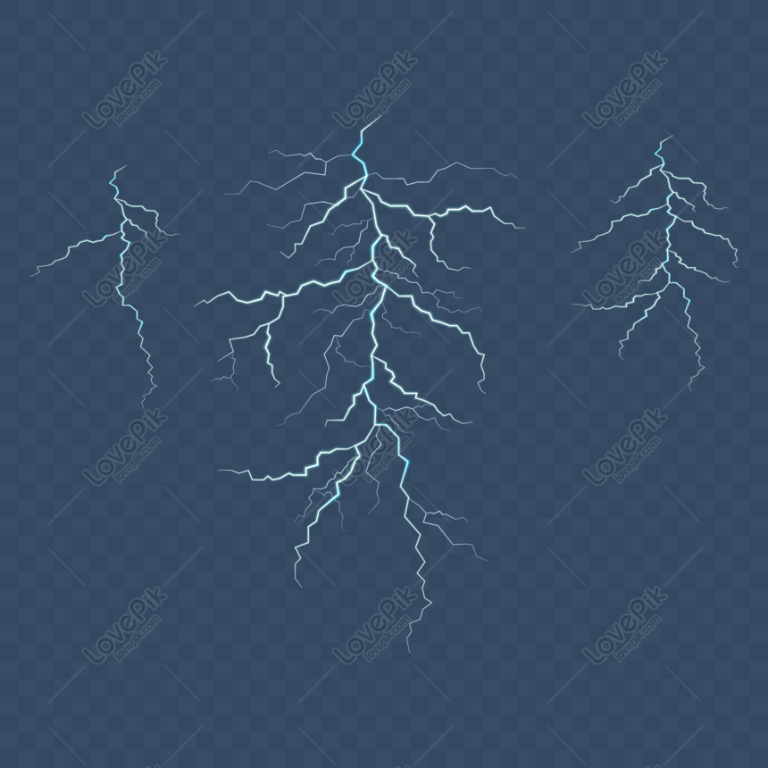 Lightning PNG Image, Lightning, Thunder, Blue PNG Image For Free Download