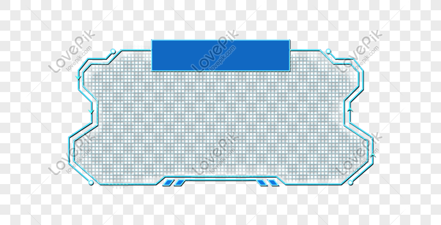 tech sense grid texture title border png image picture free download 401122153 lovepik com tech sense grid texture title border