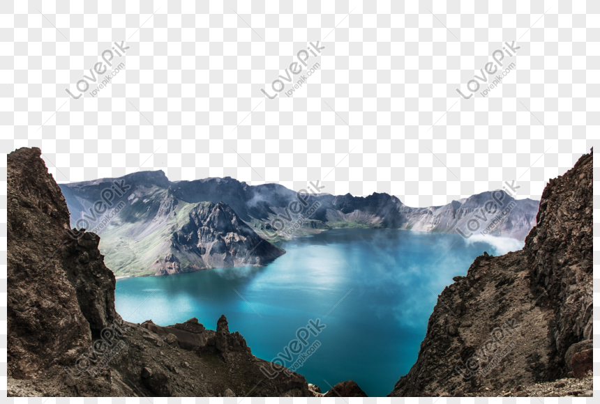 Pemandangan Gunung Changbai Tianchi Gambar Unduh Gratis