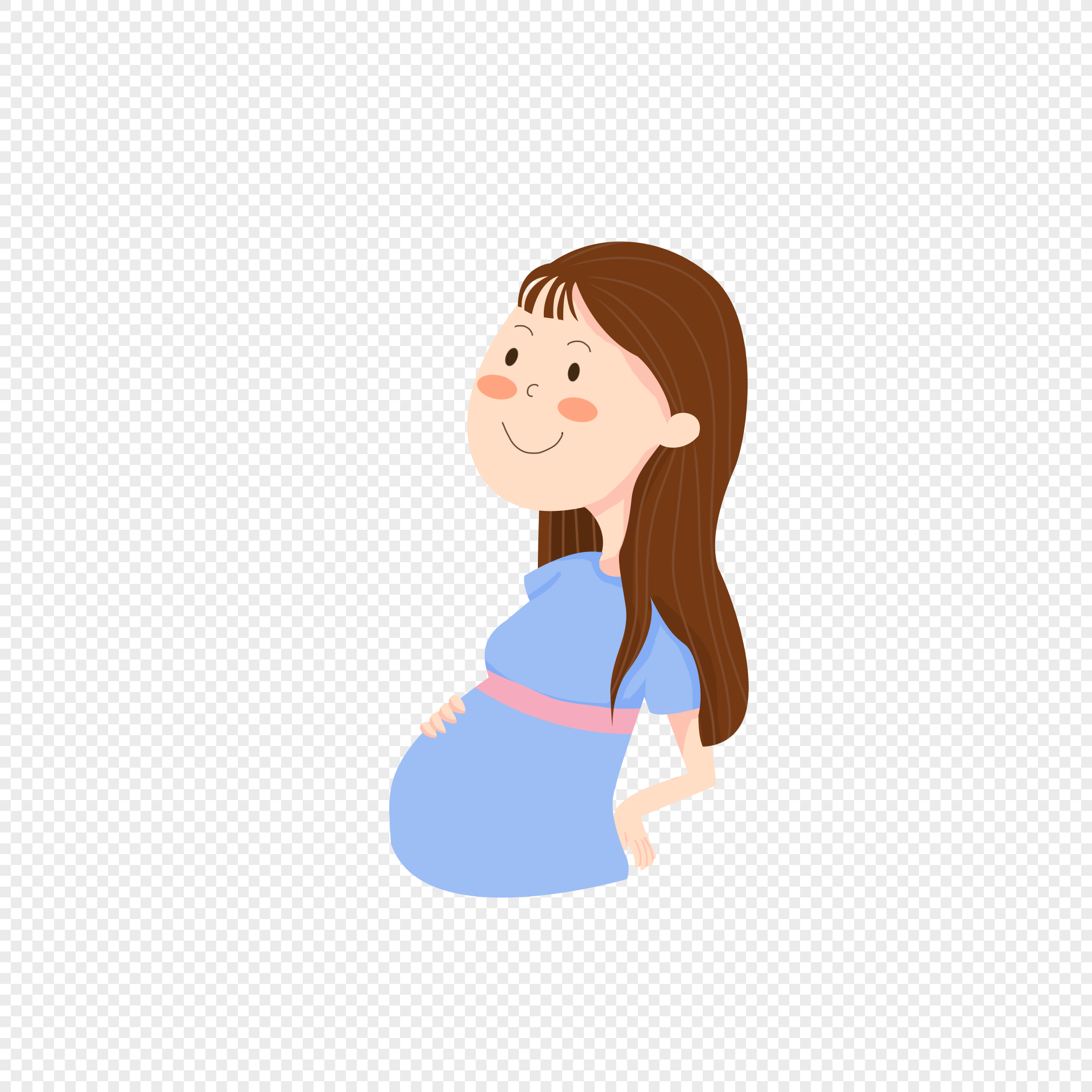 Cartoon Pregnant Woman Images, HD Pictures For Free Vectors Download -  