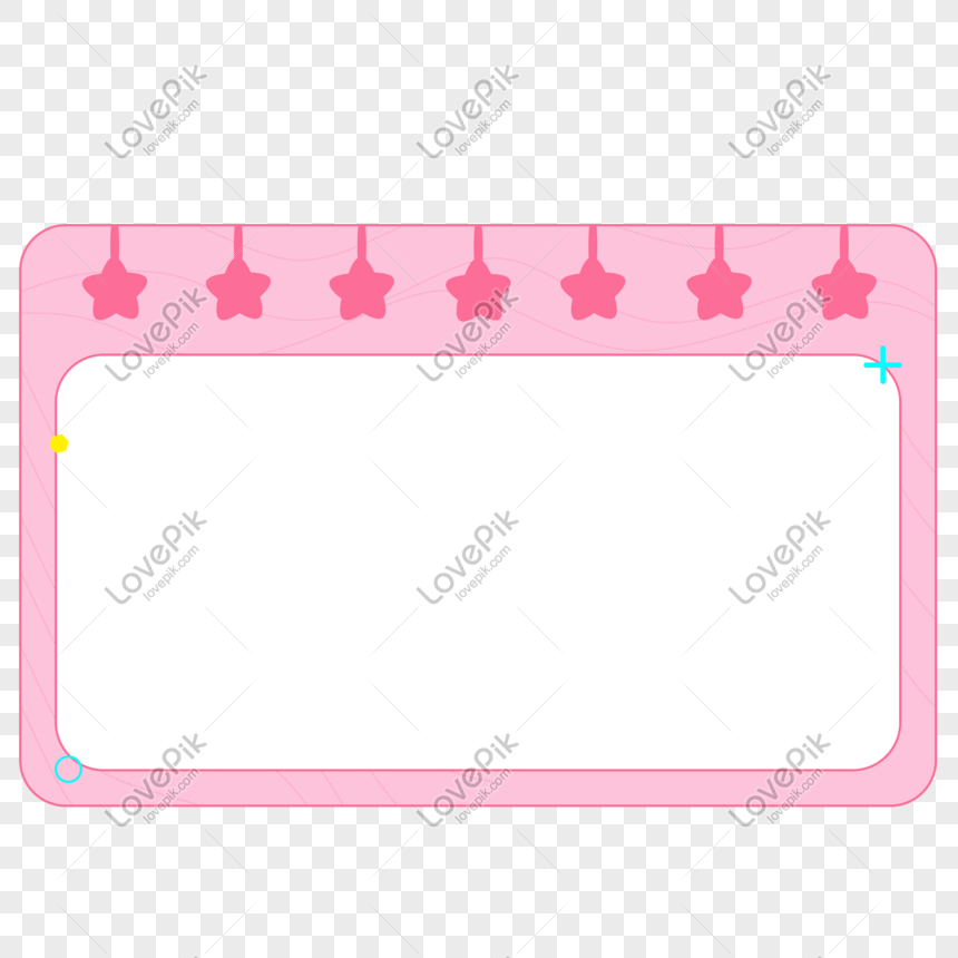 Cartoon Pink Border Png Transparent And Clipart Image For Free Download