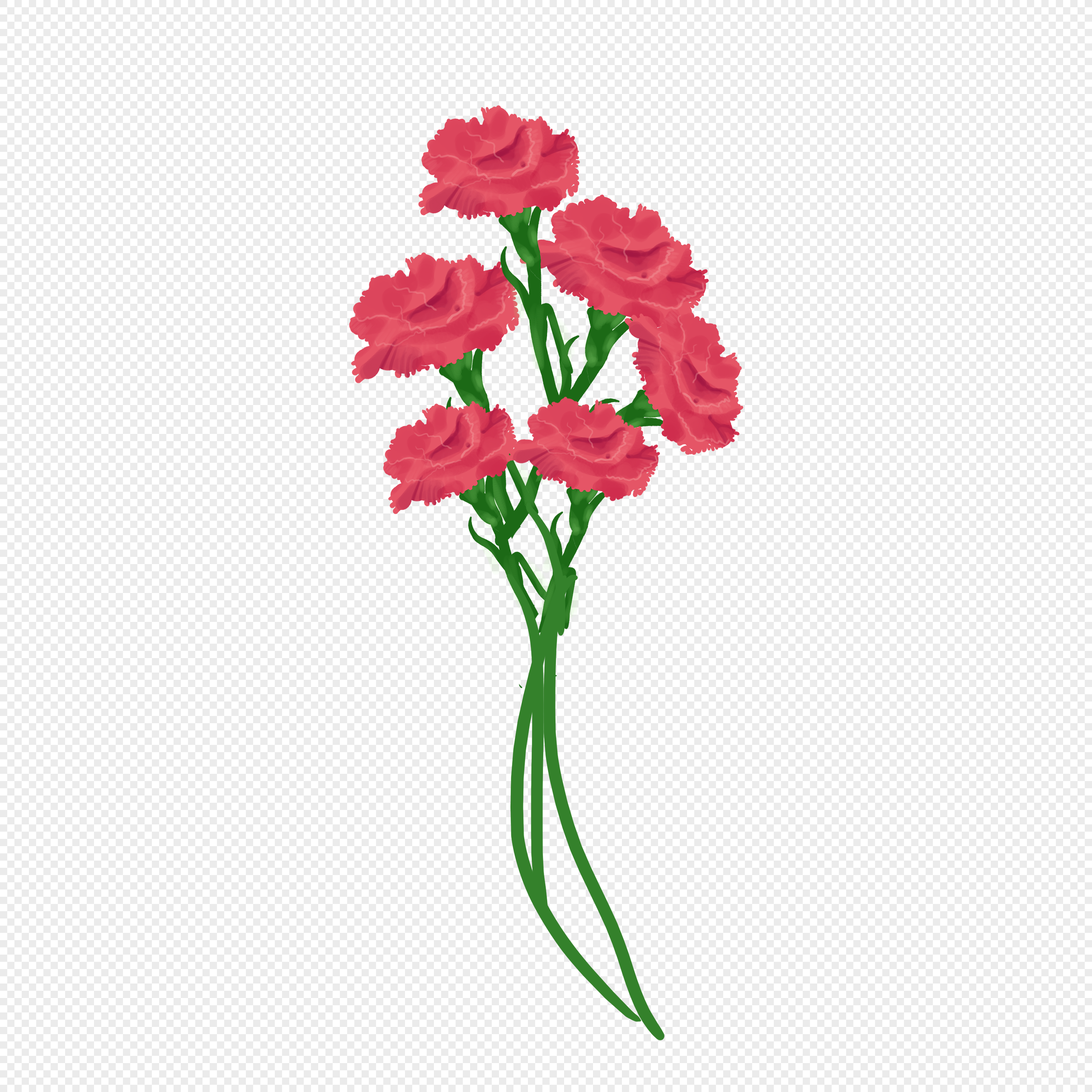 Как нарисовать тюльпан и гвоздику