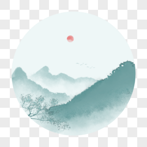 Free Chinese Painting Landscape Elements Map PNG & PSD image download ...