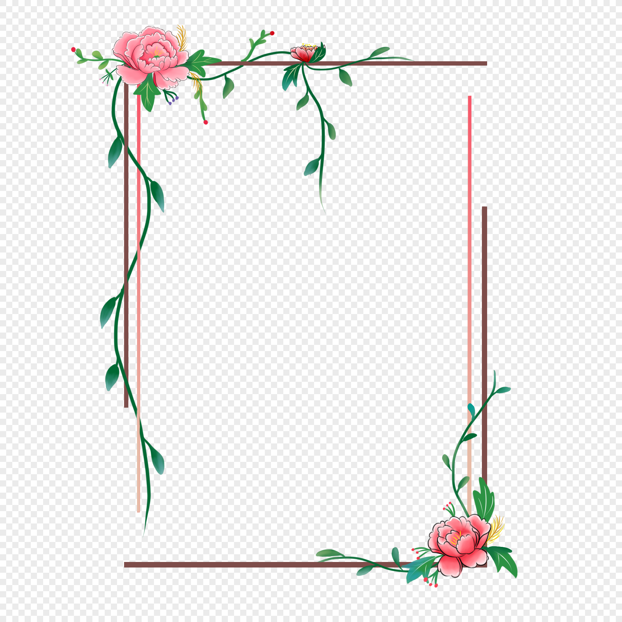 Floral Border Png Image Picture Free Download 401136203 Lovepik.com