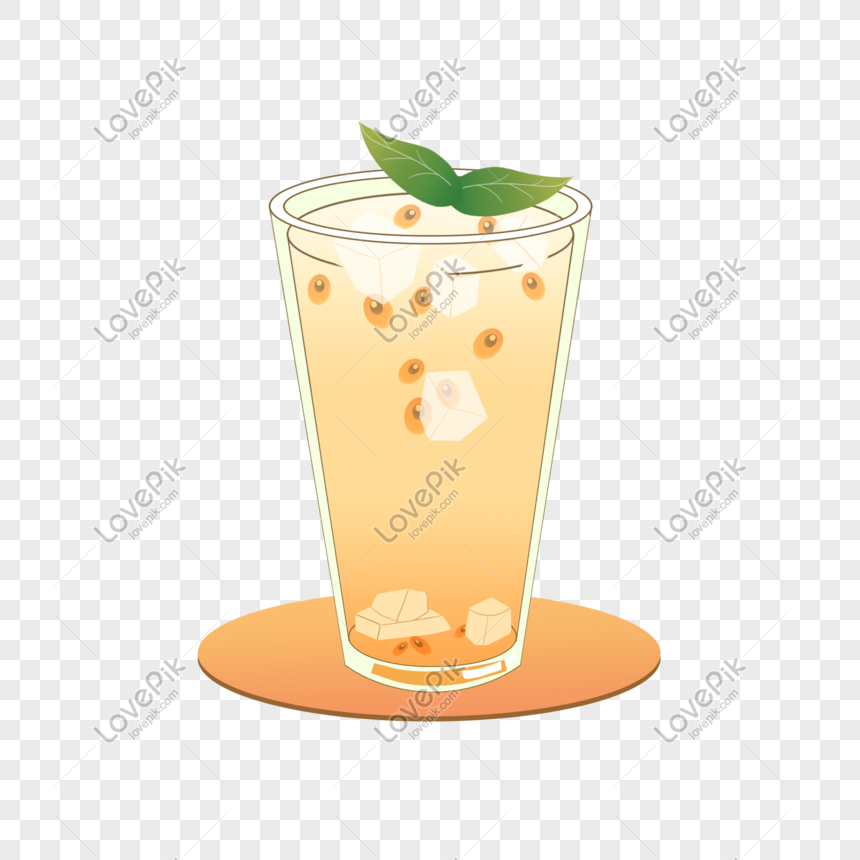 hand drawn cartoon summer mint leaf passion fruit iced drink png image picture free download 401142250 lovepik com hand drawn cartoon summer mint leaf