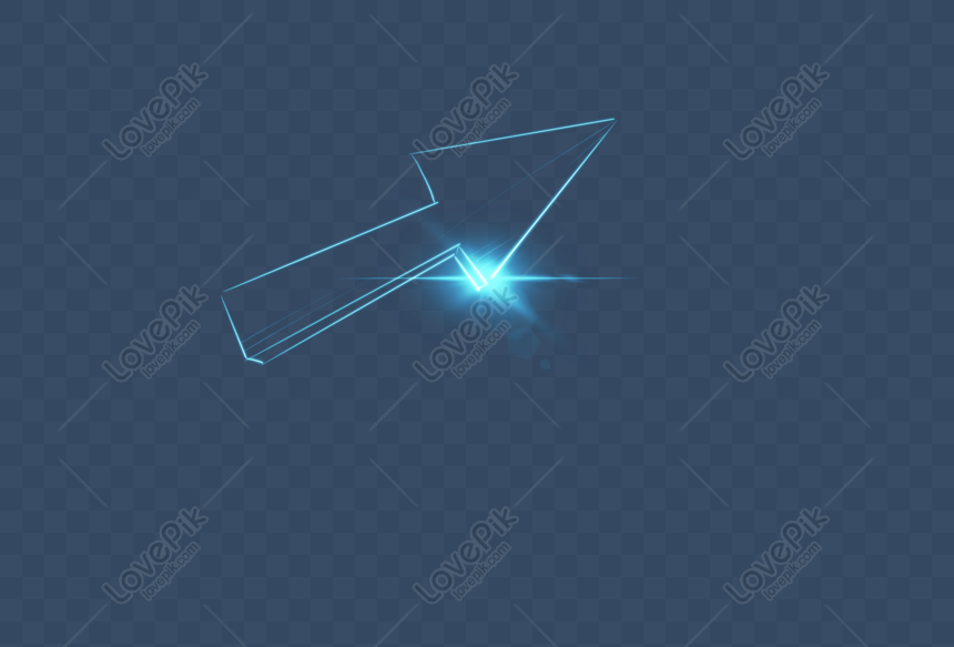 Blue Glowing Arrow PNG Image & PSD File Free Download - Lovepik | 401153293