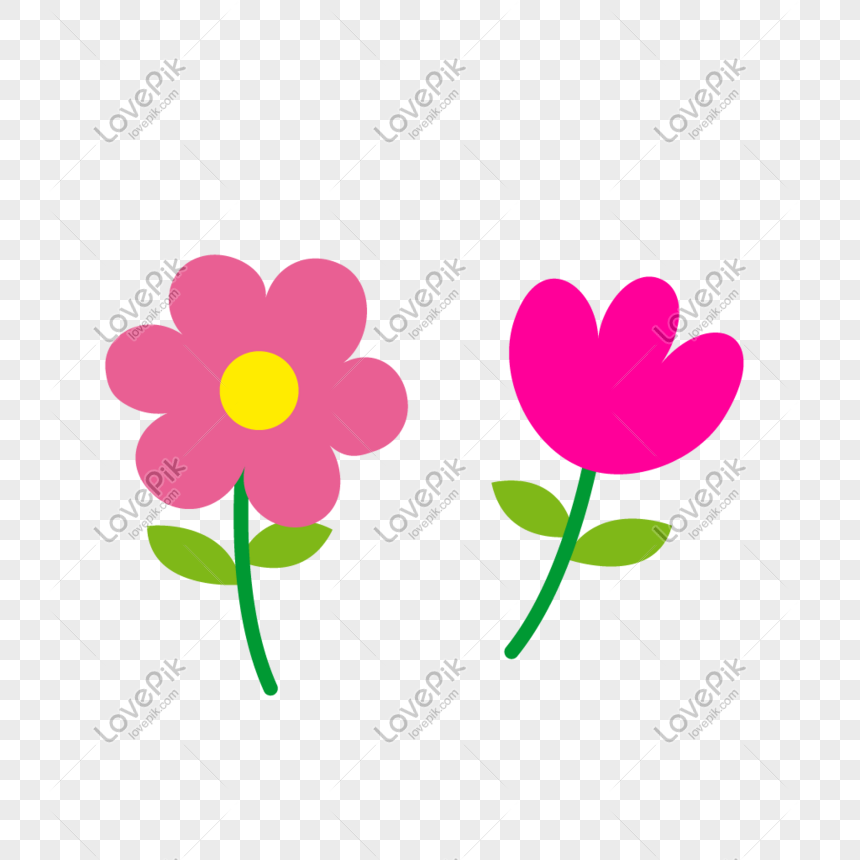Vektor Bunga Bunga Kecil Yang Lucu Png Grafik Gambar Unduh Gratis Lovepik