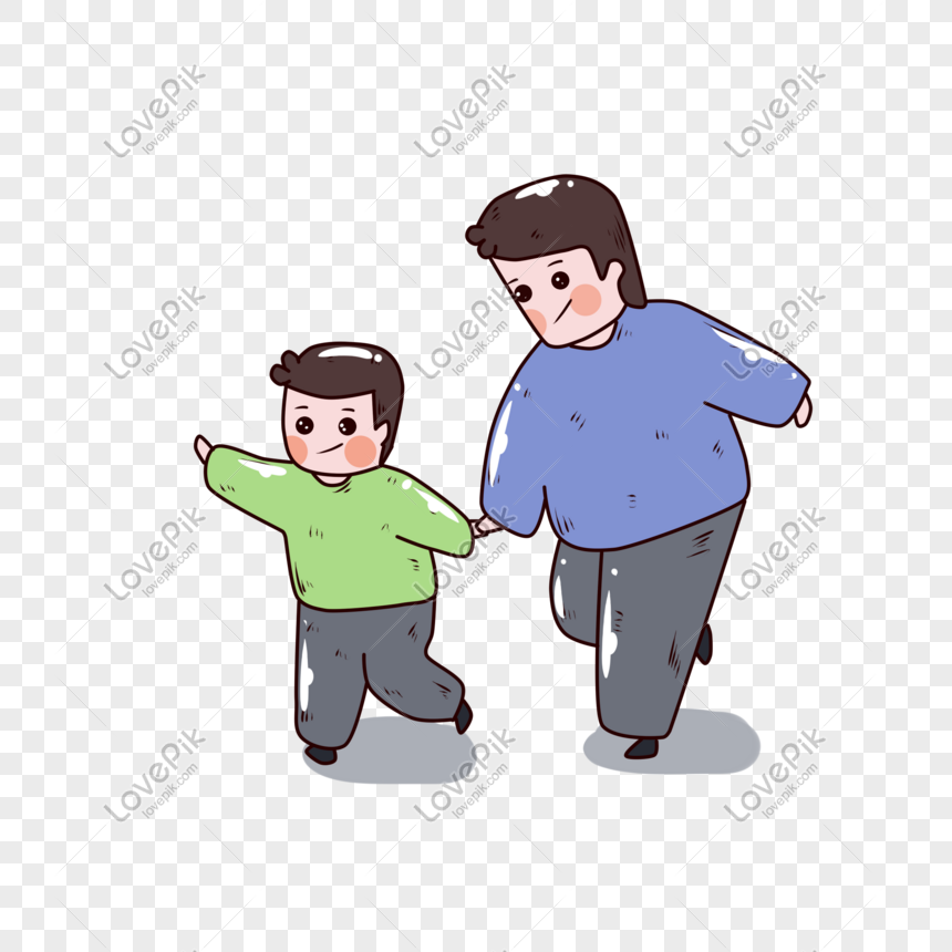 Padre E Hijo Corriendo De La Mano PNG Imágenes Gratis - Lovepik