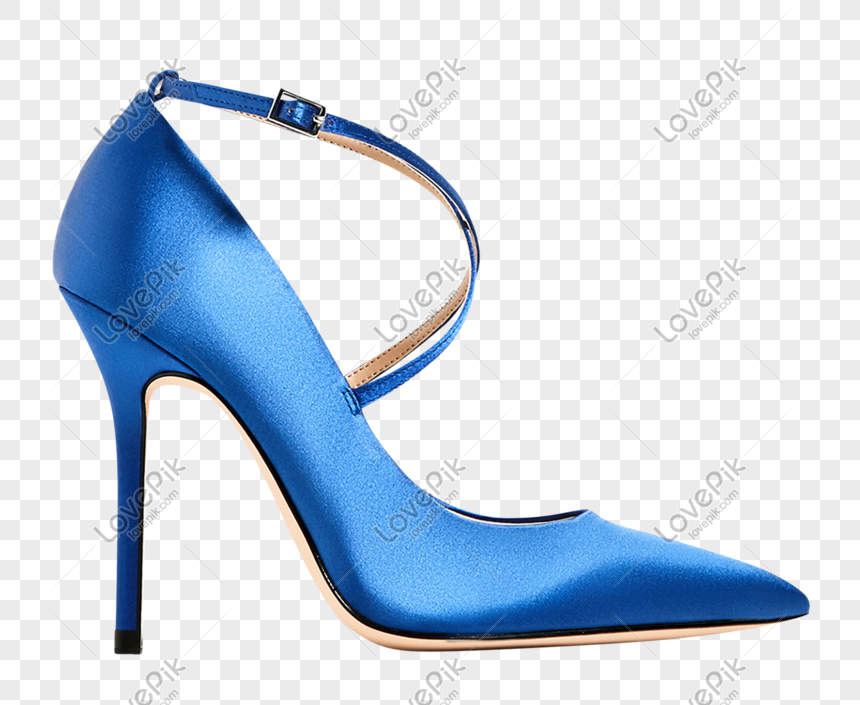 zapatos altos azules